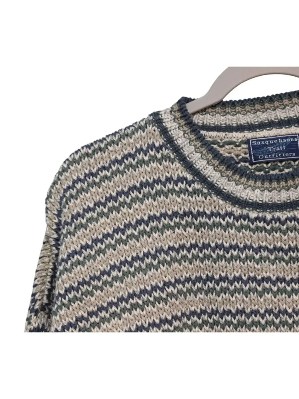 Vintage Men's Sweater Size XL Pullover Chunky Knit Retro Grandpa Preppy 90s USA